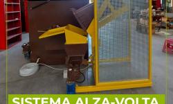 Sistema alza-volta bidoni + compostiere ecopans